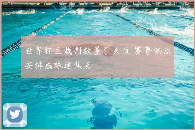 世界杯主裁判数量引关注 赛事执法安排成球迷焦点